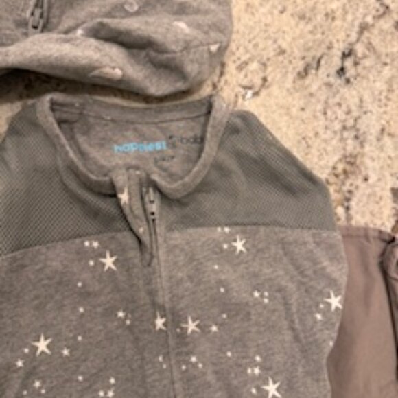 Happiest Baby SNOO Sleep Sacks, Grey (M) and White (S) - Picture 3 of 6